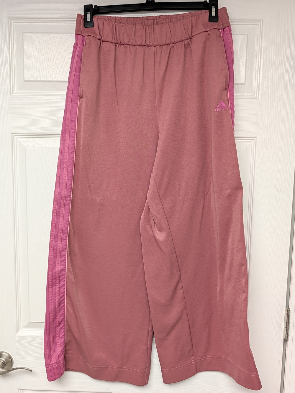 adidas Women's Pink Wide-Leg Pants XL